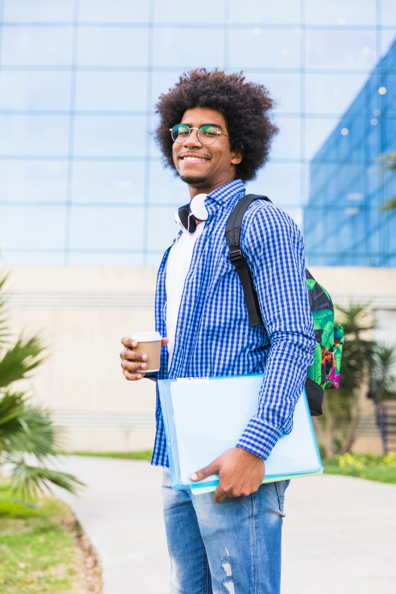 HBCU student on campus